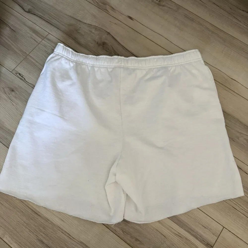 Champion White Ladies Cut-off Shorts Size 2XL